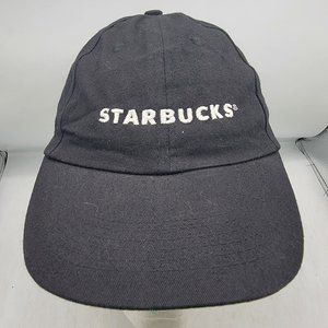Starbucks Coffee Employee Black Cotton Strapback Baseball Cap Hat